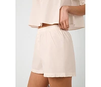 WeWoreWhat Women's Ruffle Boxer Short
