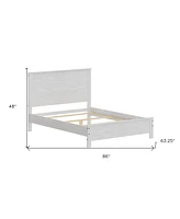 Heavy-Duty Solid Wood Bed Frame – Minimalist & Modern Support