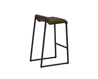 Iron Backless Counter Height Bar Chair for Kitchen or Home Bar