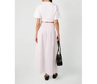 WeWoreWhat Women's Drop Waist Maxi Skirt