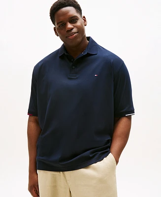 Tommy Hilfiger Men's Big & Tall Flag-Cuff Polo Shirt