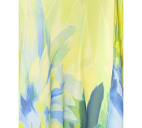 Betsy & Adam Petite Chiffon Cowlneck Sheath Dress
