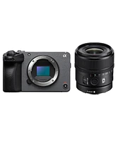 Sony FX30 Super 35 Cinema Line Camera with E 15mm f/1.4 G Lens