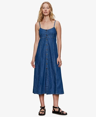 Sanctuary Women's Sweetheart Neck Wilder Denim Dress