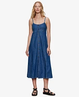 Sanctuary Women's Sweetheart Neck Wilder Denim Dress