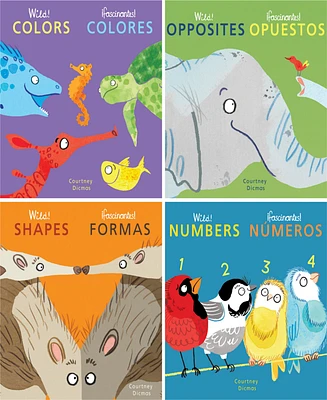 Child's Play Books Wild Concepts Bilingual Board Books, Set of 4