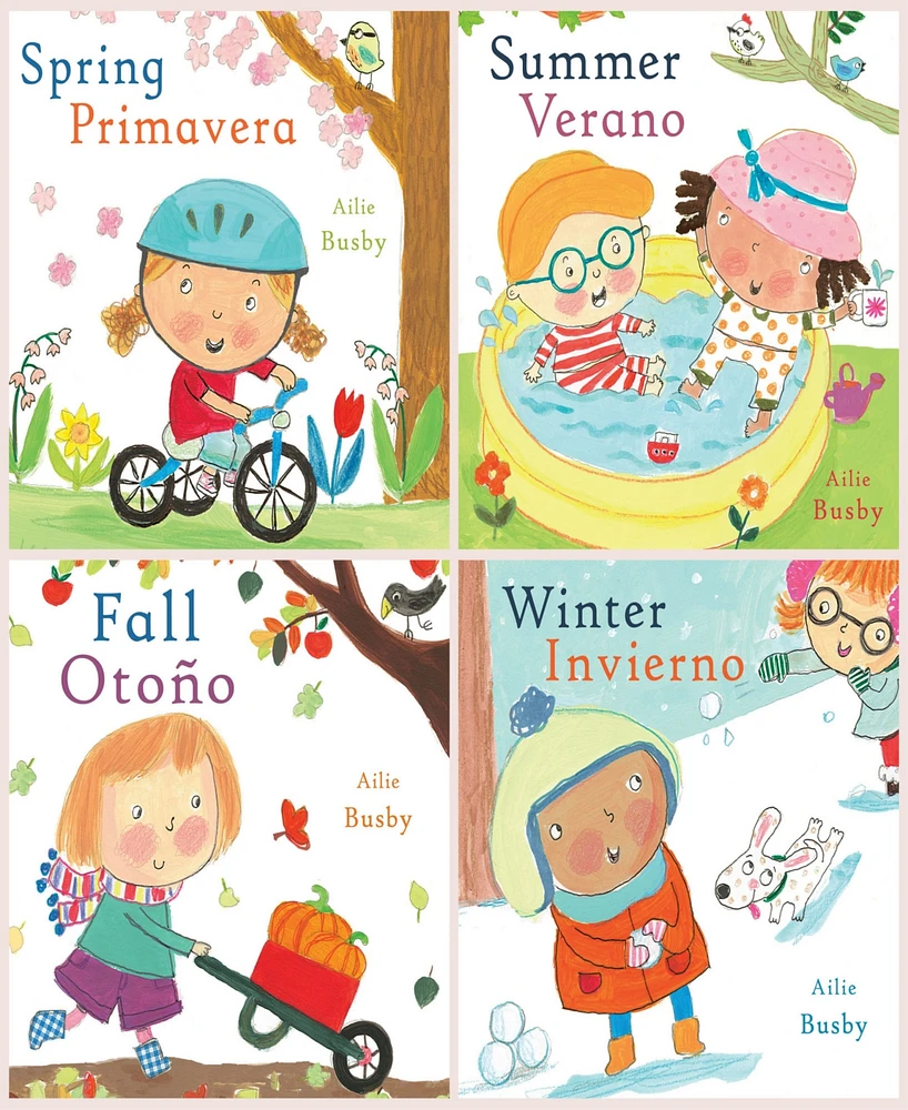 Child's Play Books Seasons Bilingual Books, Set of 4