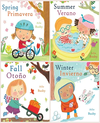 Child's Play Books Seasons Bilingual Books, Set of 4