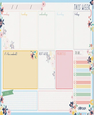 Pukka Pads Weekly Ditzy Floral Planner Pad, Pack 6
