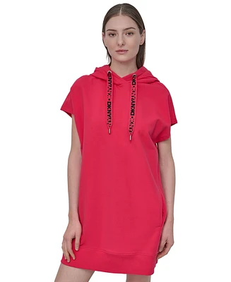 Dkny Sport Women's Logo-String Hoodie Sneaker Dress