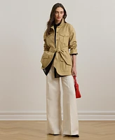 Lauren Ralph Women's Double-Faced Stretch Cotton Field Jacket