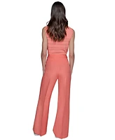 Karl Lagerfeld Paris Women's Linen-Blend Sailor Pants