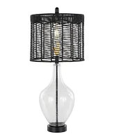 Lumisource 26" Glass Jenna Contemporary Table Lamp, Set of 2