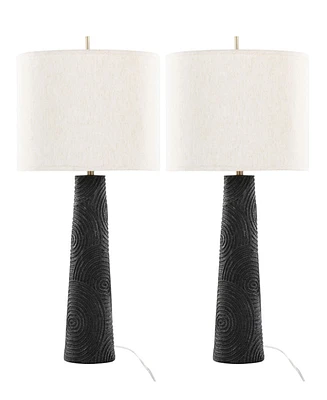 Lumisource 31" Polyresin Kona Contemporary Table Lamp, Set of 2