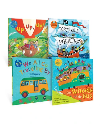 Barefoot Books Kindergarten Transportation Singalongs Book Bundle, Set of 4