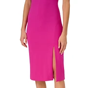 Adrianna by Papell Women's Embellished-Strap Crepe Sheath Dress