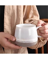4-Piece Ceramic Coffee Mugs Cup Set - 17oz