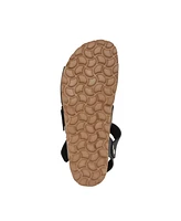 Triple Strap Flat Sandals