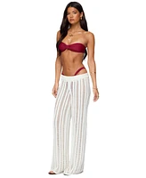 Edikted Women's Echo Ladder Knit Pants