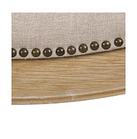 Solid Wood Bar Stool Backless Design for Counter or Bistro Seating