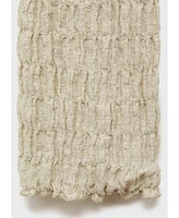 Mango Women's Cotton Texture Ties Cardigan Sweater