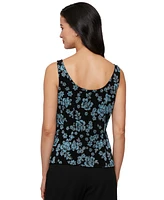 Alex Evenings Petite 3/4-Sleeve Glitter Twinset
