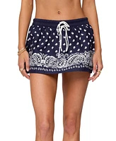 Edikted Women's Hidi Bandana Print Mini Skirt