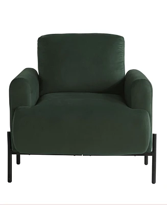 Lifestyle Solutions 35.3" Velvet Kyoto Accent Chair