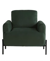Lifestyle Solutions 35.3" Velvet Kyoto Accent Chair