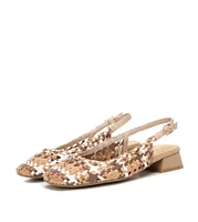 Carmela Leather Women's Slingback Braided Sandals By Xti