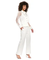 Muse Women's Straight-Leg Tuxedo Pants