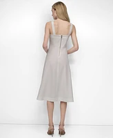 Dkny Women's Square-Neck Sleeveless Midi Dress