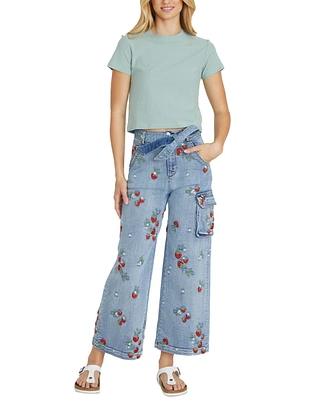 Driftwood Women's Olivia Belted Cargo Jeans X Strawberry Fields