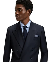 Hugo Boss Beckham x Boss Men's Printed Silk Pocket Square