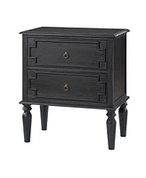 Kim 28"Tall 2-Drawer Nightstand