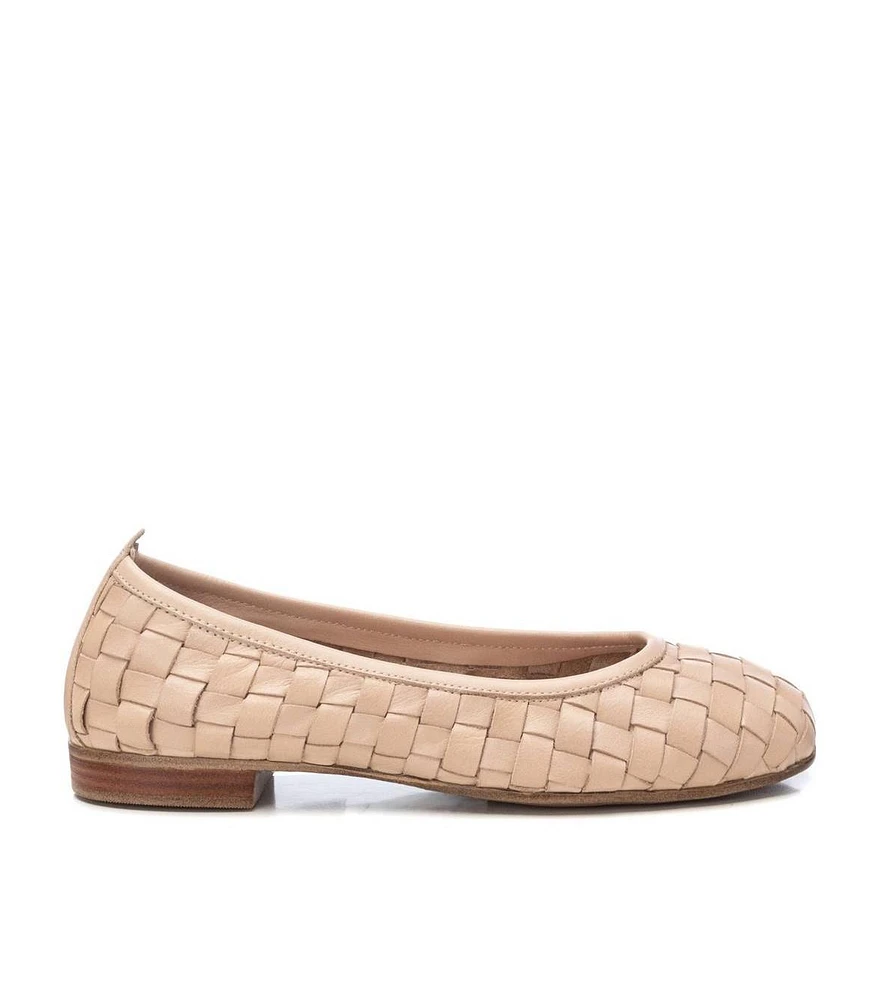 Carmela Leather Collection Women's Braided Flats By Xti
