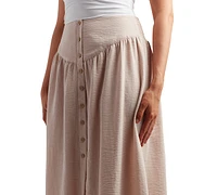 Bcx Juniors' Gauzy Textured Airflow Skirt