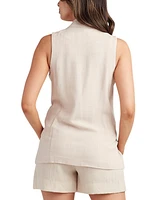 Bcx Juniors' Linen-Blend Vest