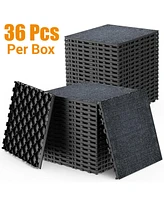Diy 12" Patio Deck Tiles, Interlocking, Easy Install, 36pcs