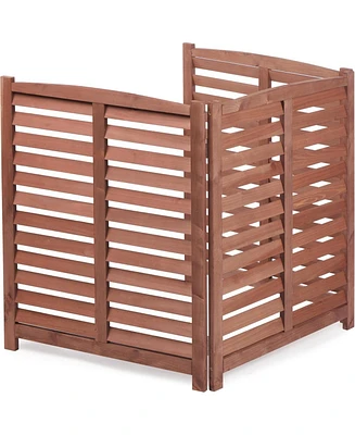 3-Panel Outdoor Ac Fence