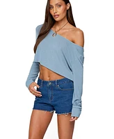 Edikted Women's Cropped Off Shoulder Top