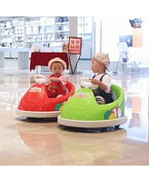 Best Ride On Cars 6 Volt Bumperz Kids Electric Battery Powered Ride On Bumper Car Vehicle with Power Indicator, Anti Collision Bar, and Music, Pink