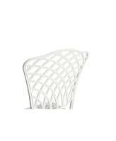 3-Piece Rustproof Aluminum Bistro Set: 2 Chairs, Round Table