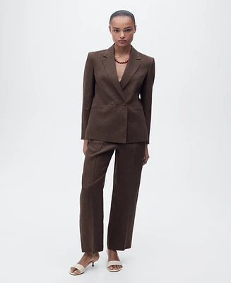 Mango Women's Linen Pants
