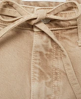 Mango Women's Belt Balloon Jeans