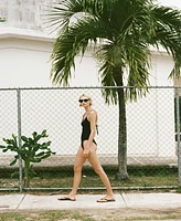 Mango Women's Ribbed Strap Swimsuit
