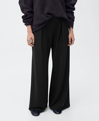Mango Women's Godet Palazzo Pants