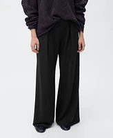 Mango Women's Godet Palazzo Pants