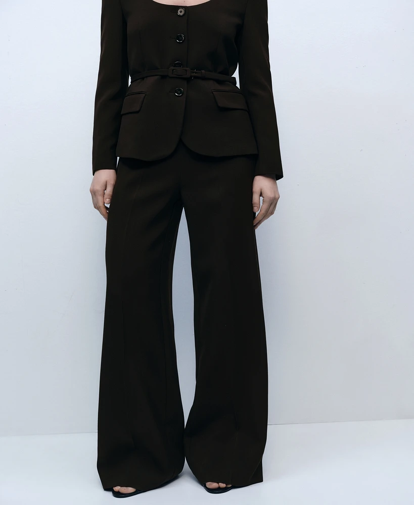 Mango Women's Straight Suit Pants