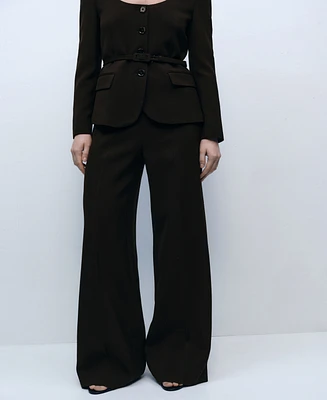 Mango Women's Straight Suit Pants